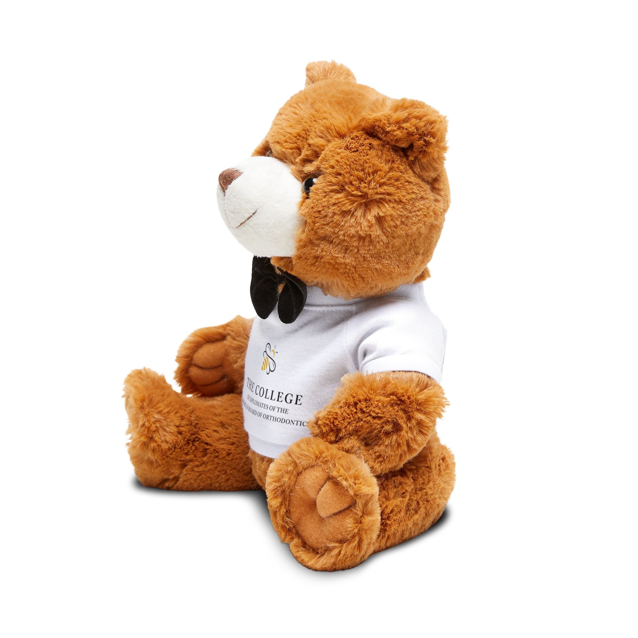 College Logo Plush Teddy Bear with Custom T-Shirt