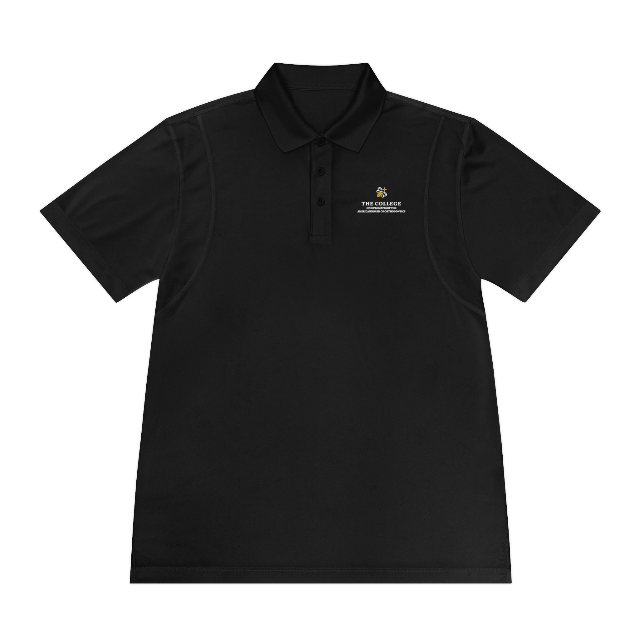College Logo White Text Sport Polo