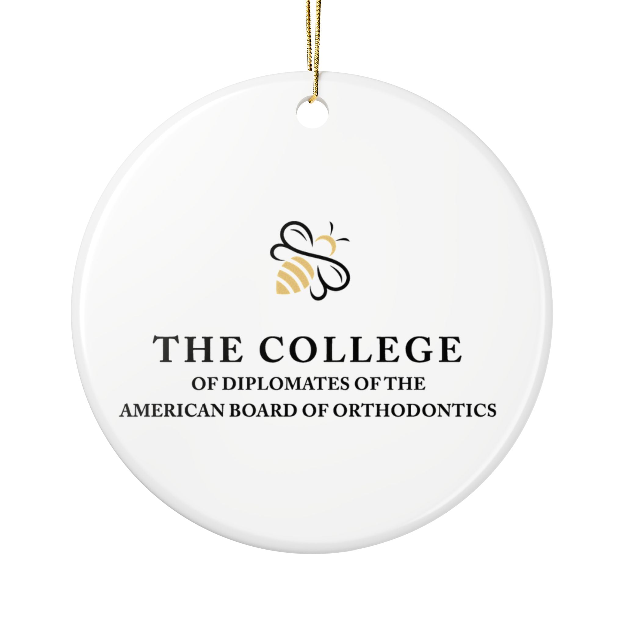 College Logo & Seal Ceramic Ornament — Two-Sided Logo Holiday Ornament