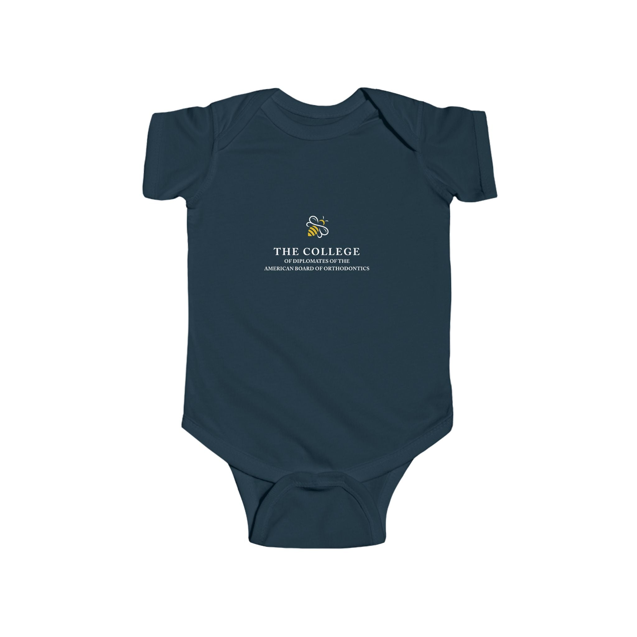 College Logo White Text Infant Bodysuit