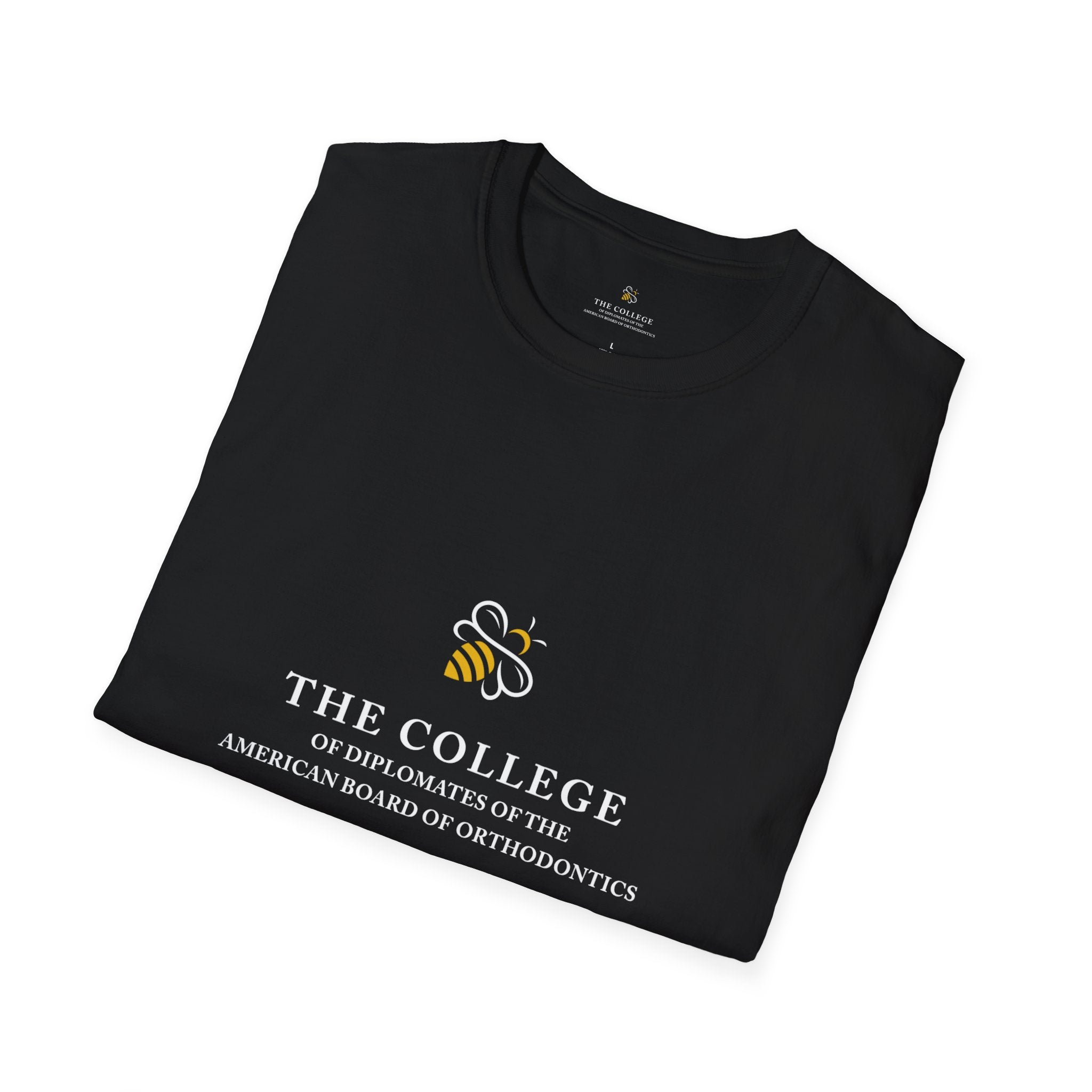 College Logo White Text Front & Back Tee