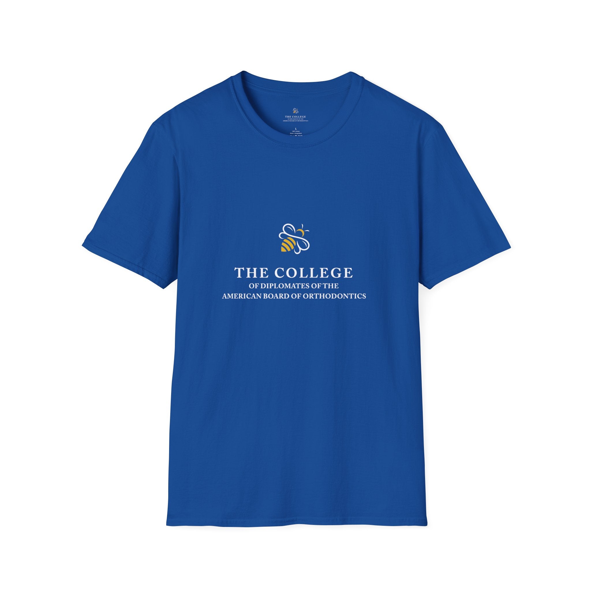 College Logo White Text Front & Back Tee