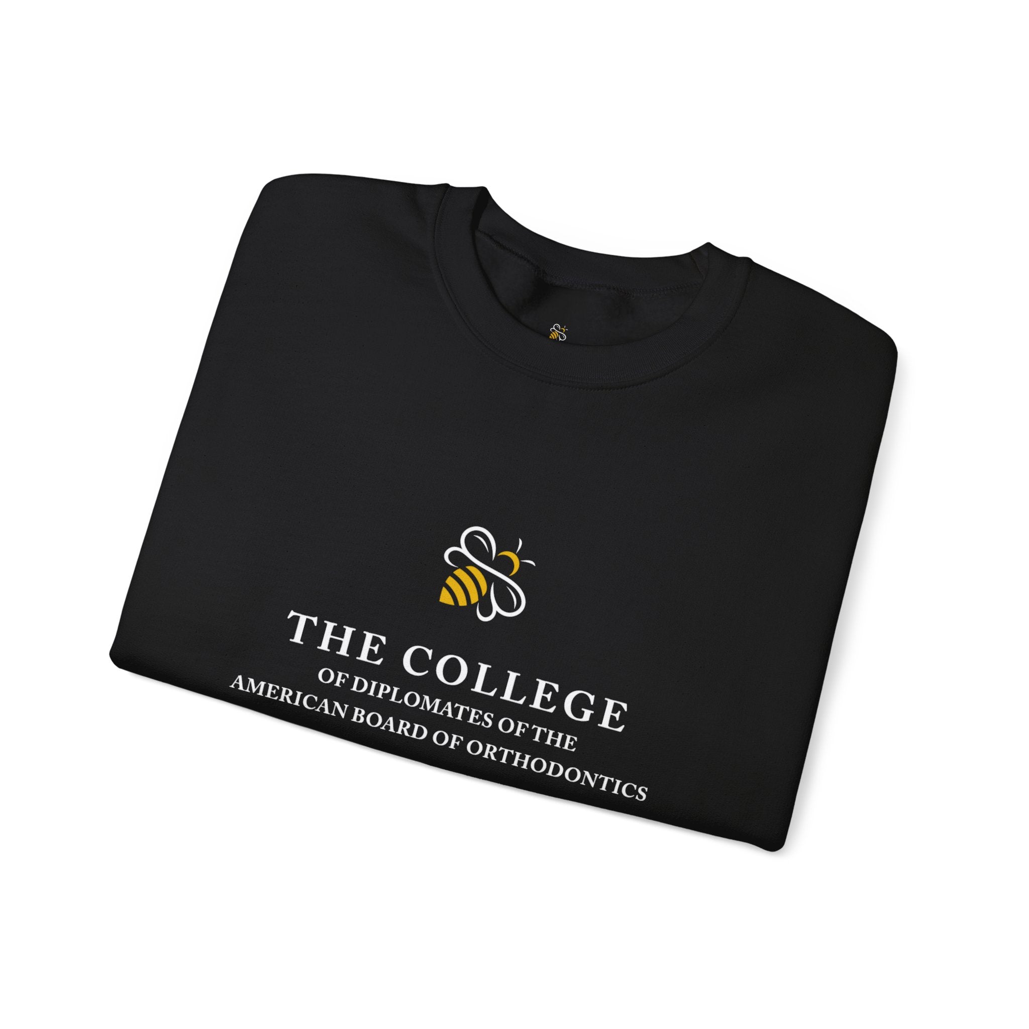 College Logo White Text Crewneck Sweatshirt