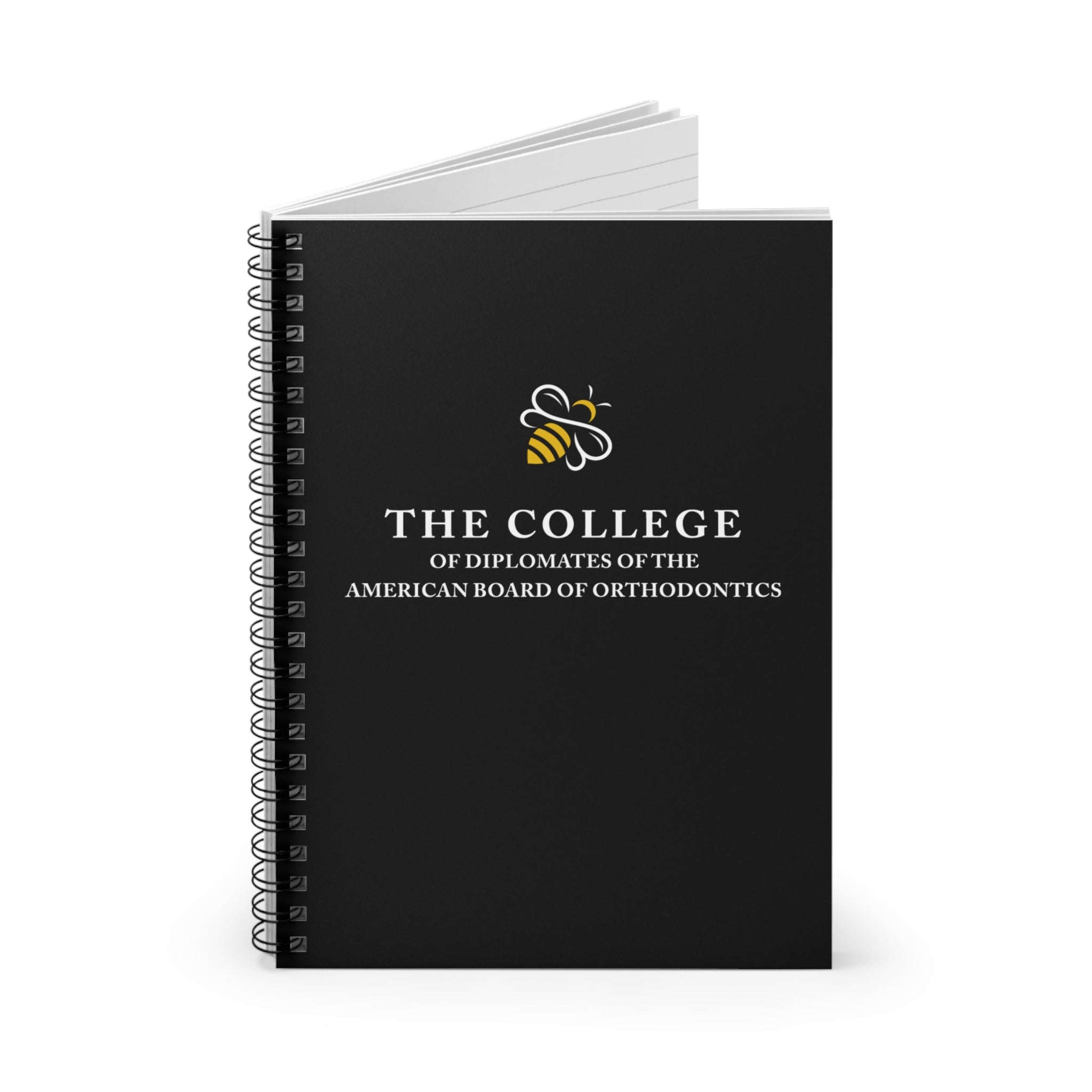 College Logo White Text Ruled Notebook