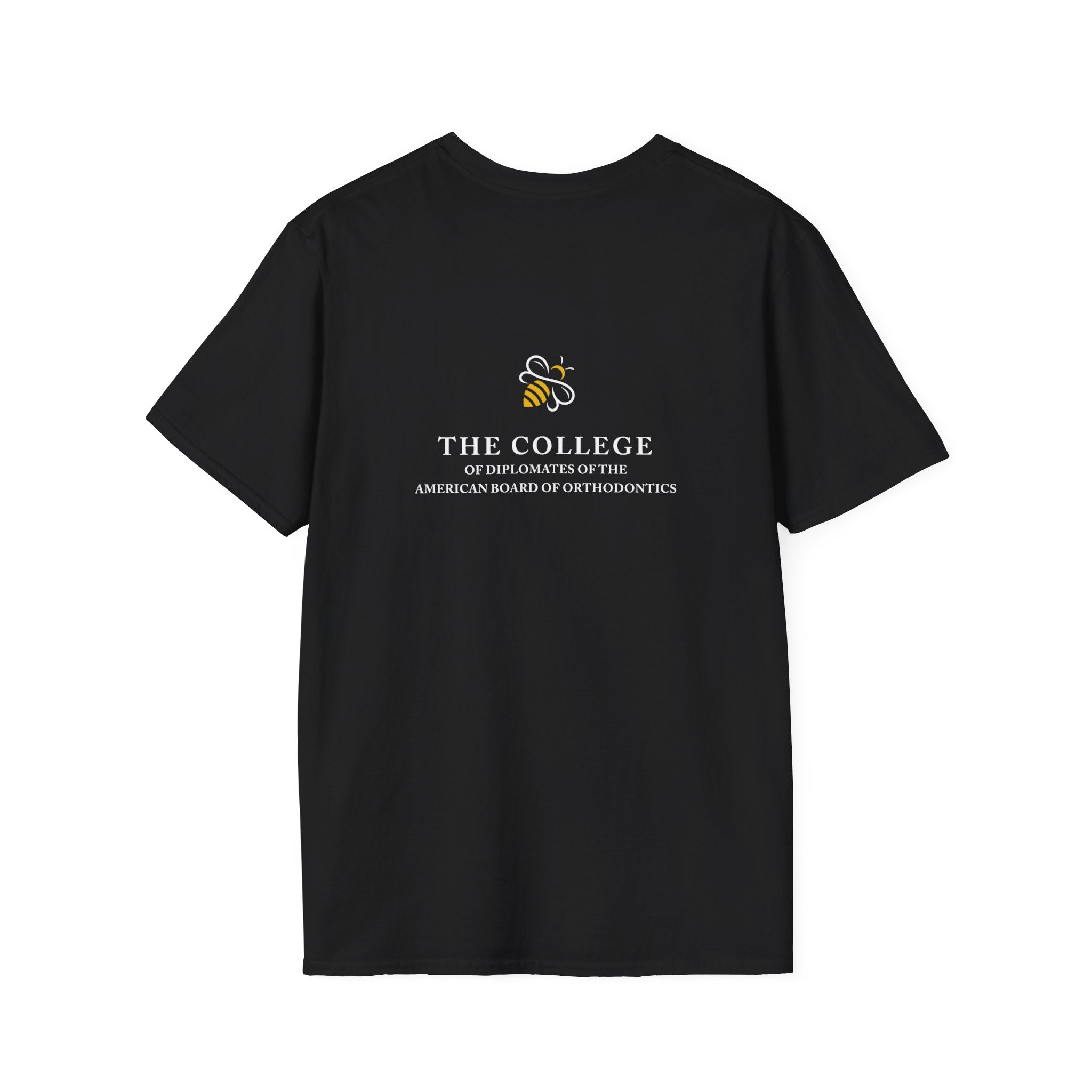 College Logo White Text Front & Back Tee