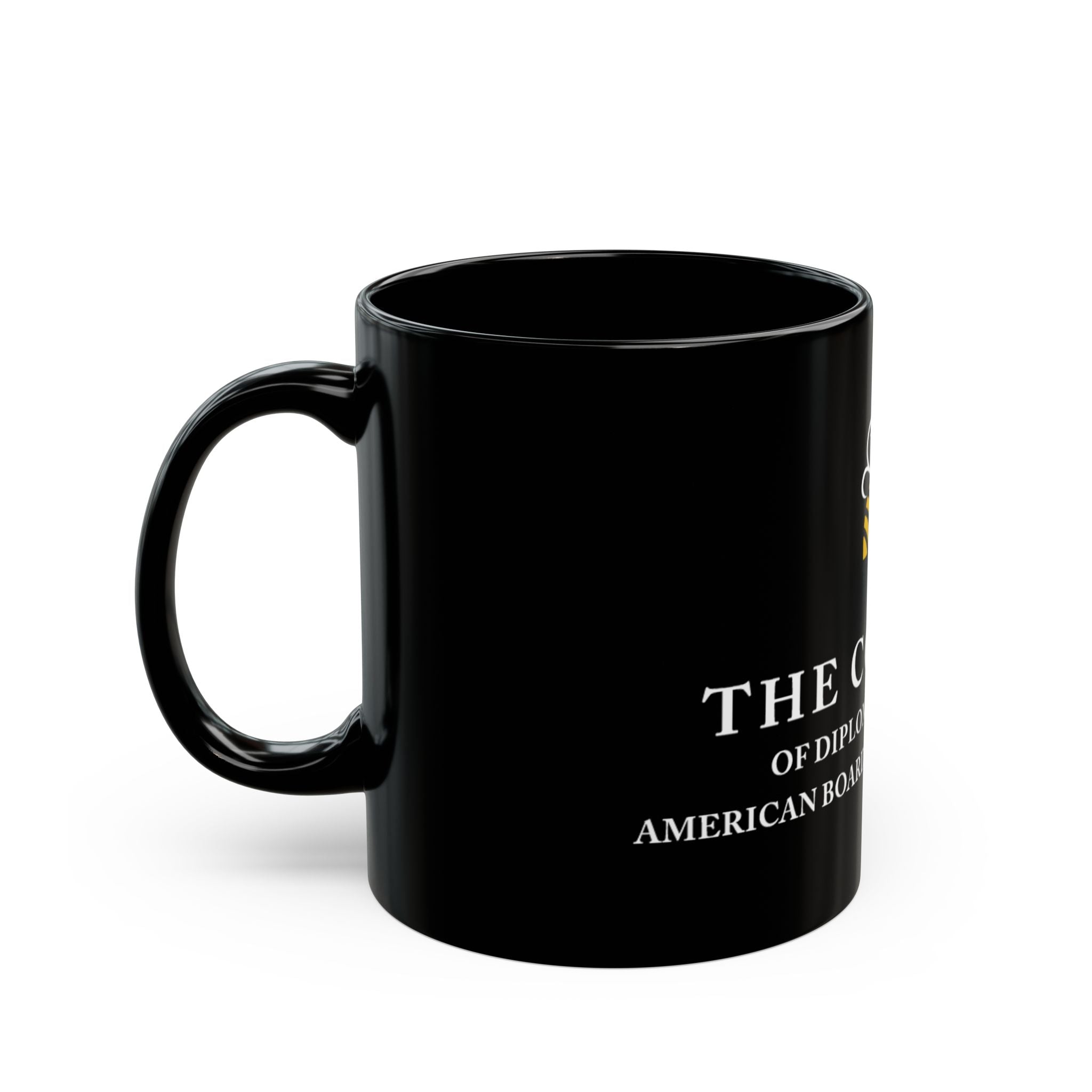 College Logo Black Coffee Mug