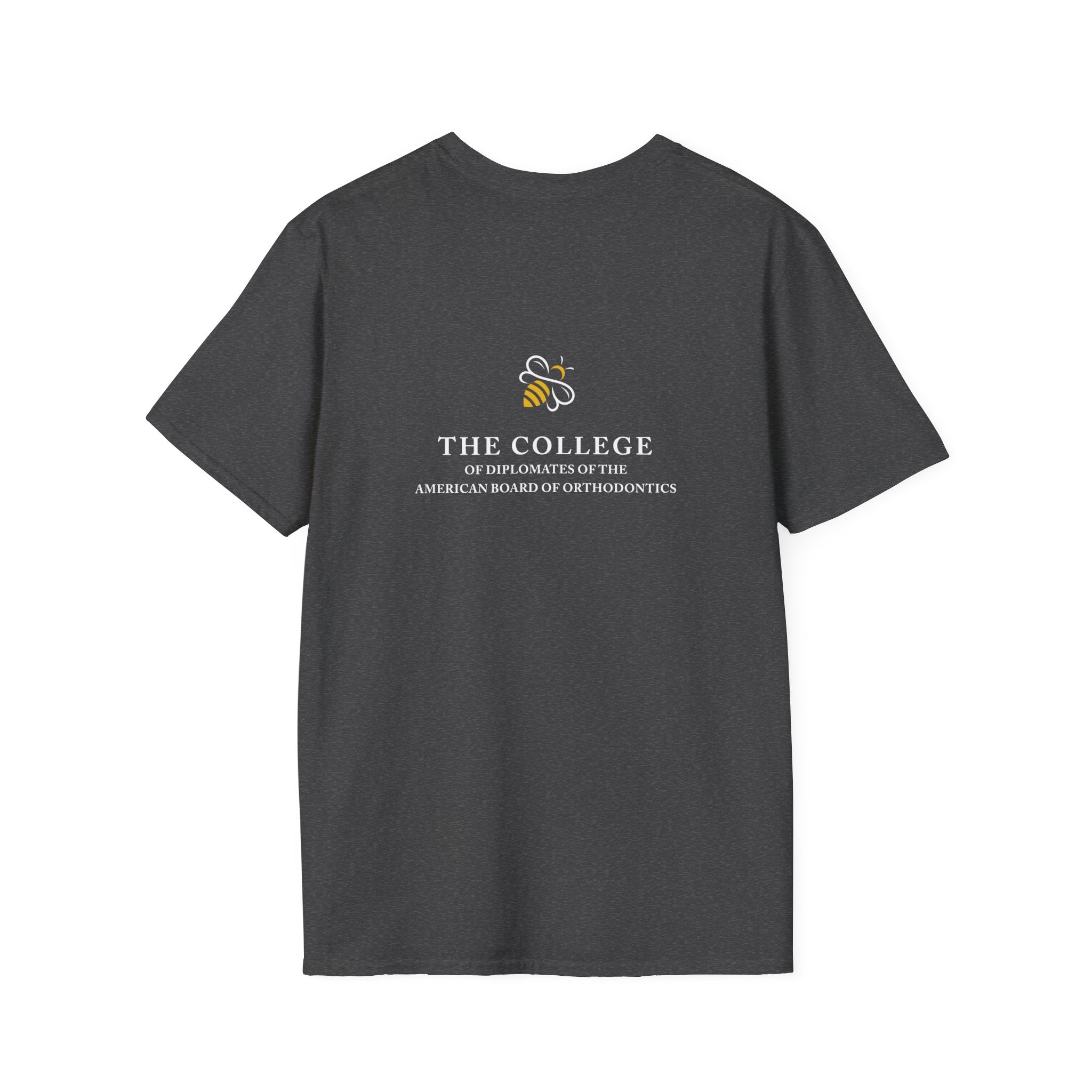 College Logo White Text Front & Back Tee