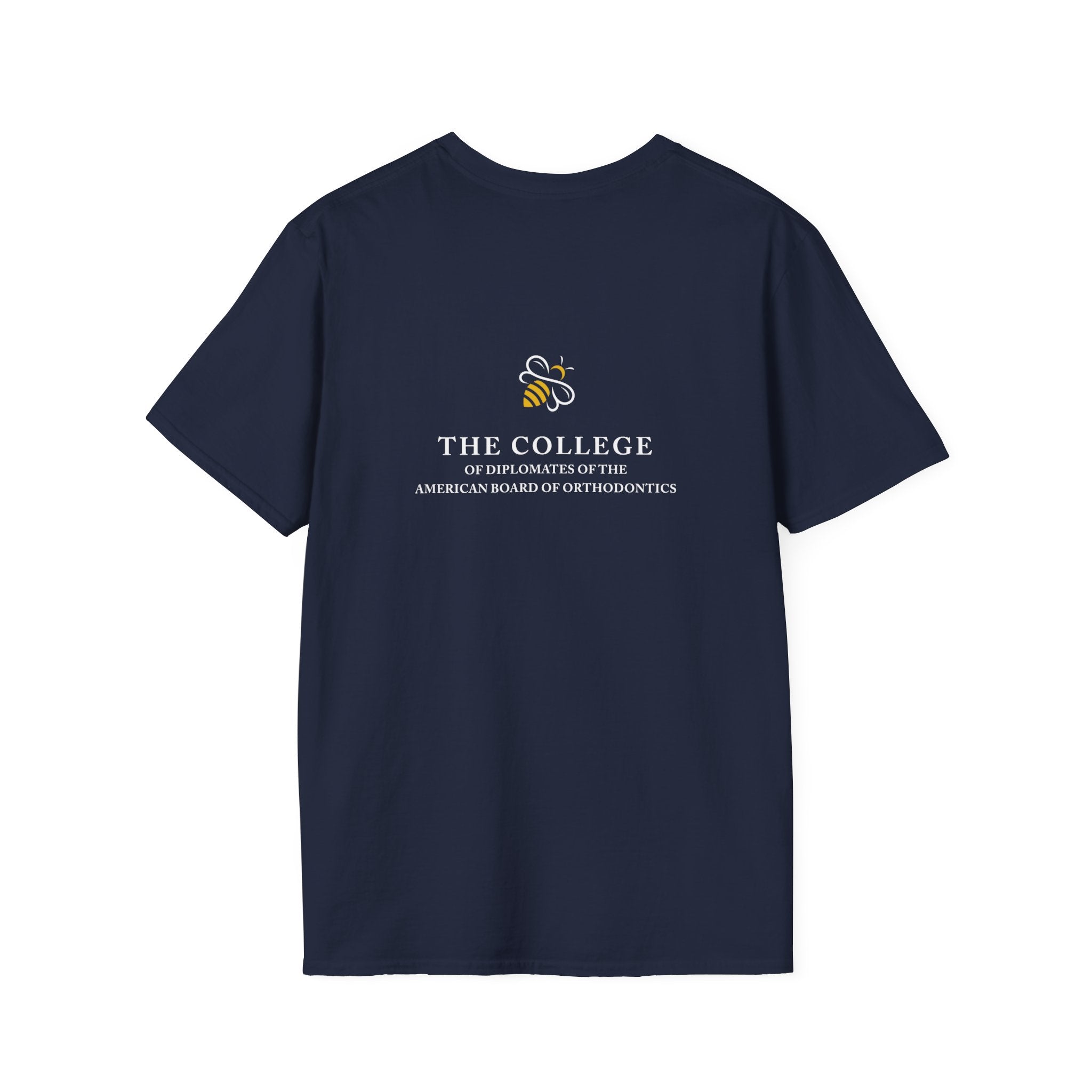 College Logo White Text Front & Back Tee