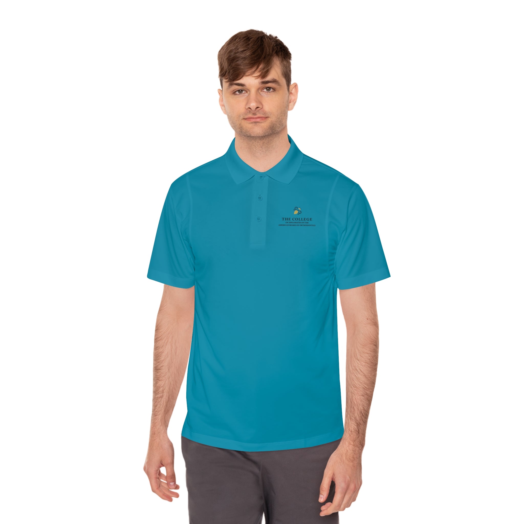 College Logo Performance Polo