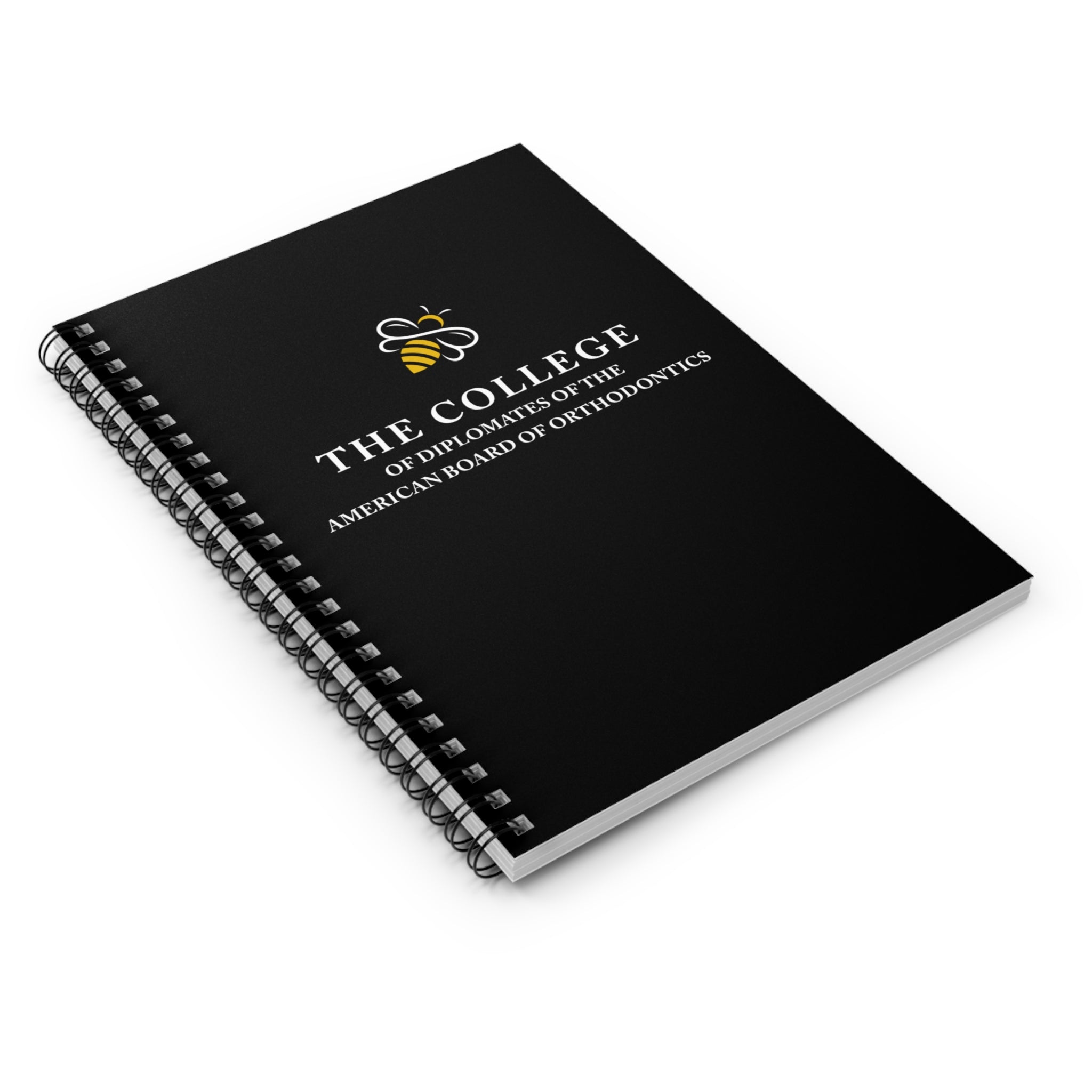College Logo White Text Ruled Notebook