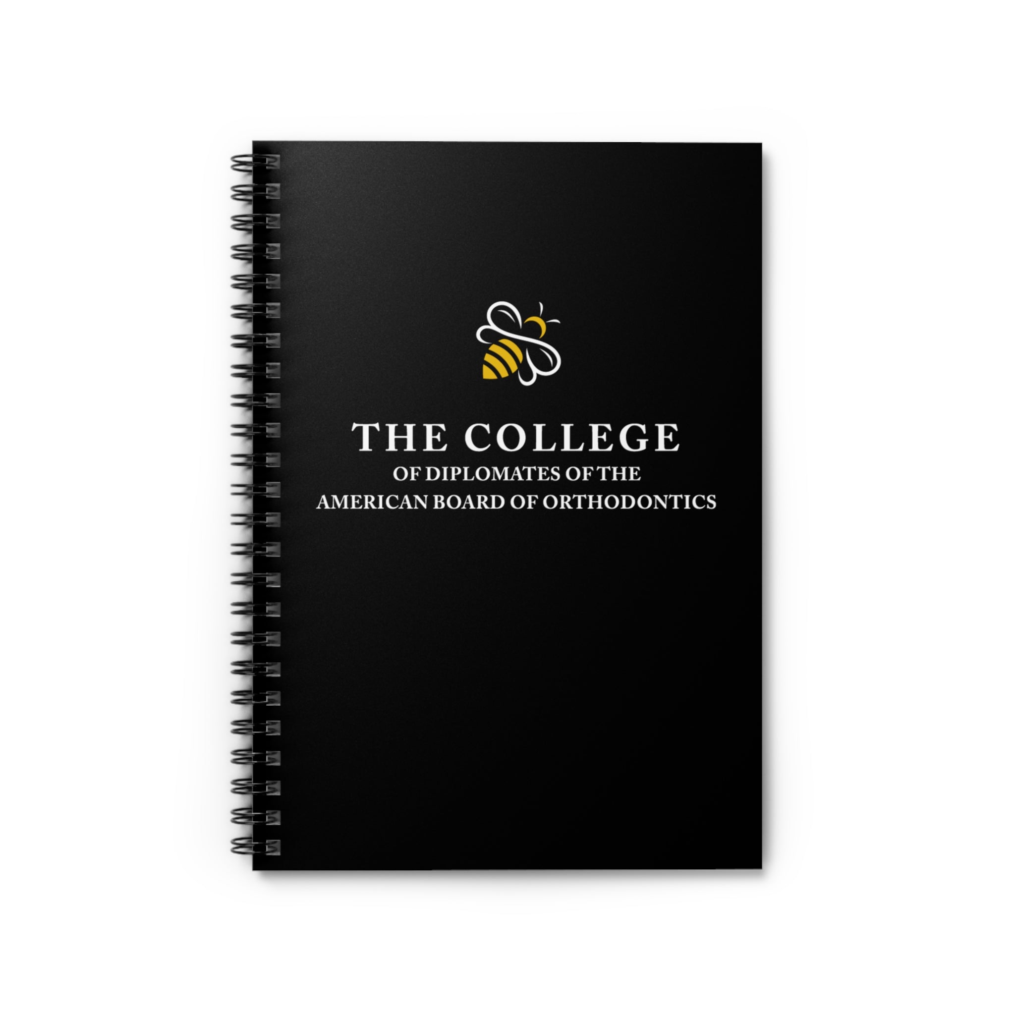 College Logo White Text Ruled Notebook